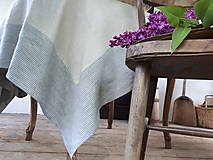 Úžitkový textil - Ľanový obrus Provensal - Stripped - 12217058_