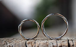 Prstene - Prepletené prúty ... svadobné obrúčky - 12217825_