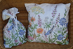 Úžitkový textil - Vrecko Lúčne kvety - 12217924_