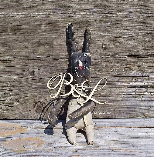 Dekorácie - Tortový zápich iniciály-zlatý - 12221248_