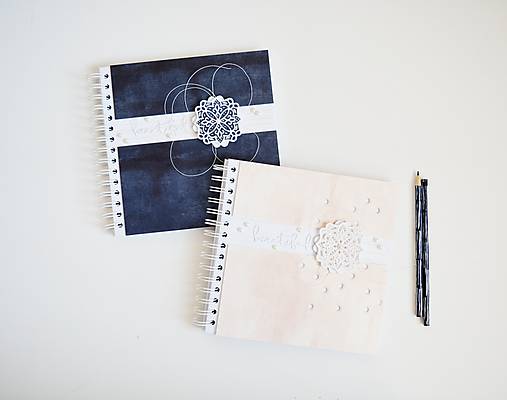 Papiernictvo - Svadobný album - Mandala/kvet 20x20 - 12223387_