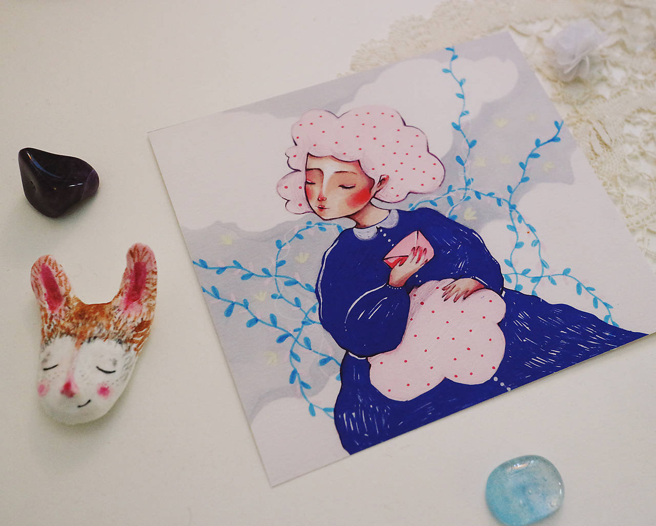 Ružové listy píšem