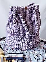 Kabelka/taška z kvalitných šnúr Gabi Elegant - vyskladaj si kabelku  (Kabelka/taška z kvalitných šnúr Gabi Elegant - vyskladaj si kabelku - fialová (levanduľová))