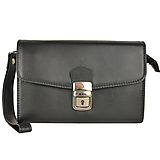 Pánske tašky - Kožená taška, viacúčelové púzdro v čiernej farbe - 12228434_