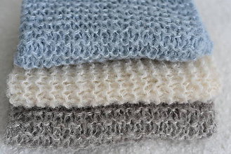 Detský textil - Pletená vzorovaná podložka na fotenie novorodencov a bábätiek - 12229269_