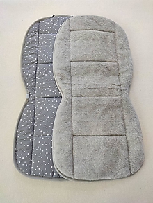 Úžitkový textil - RUNO SHOP Hrejivý sedák do auta 100 % MERINO TOP FINE proti prechladnutiu a prehriatiu Grey and Grey - 12231864_