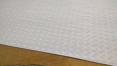 Textil - Madeira - Biela vzor I - cena za 10 centimetrov - 12233315_