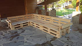 Nábytok - Sedenie z paletového dreva - 12234153_