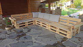 Nábytok - Sedenie z paletového dreva  - 12234161_