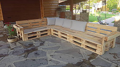 Nábytok - Sedenie z paletového dreva - 12234161_