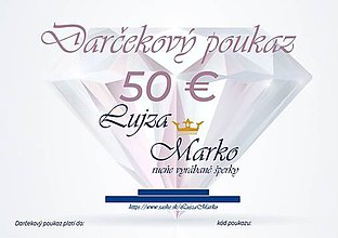 Darčekové poukážky - Darčekový poukaz 50€ - 12235475_