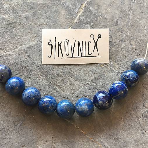 Lapis lazuli, minerálne korálky 8mm, cena za 10 ks, (m57)