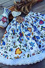 Detské oblečenie - Detská folklórna suknička s čipkou - 12237489_
