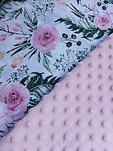 Detský textil - Deka s ružovou minky - 12238592_