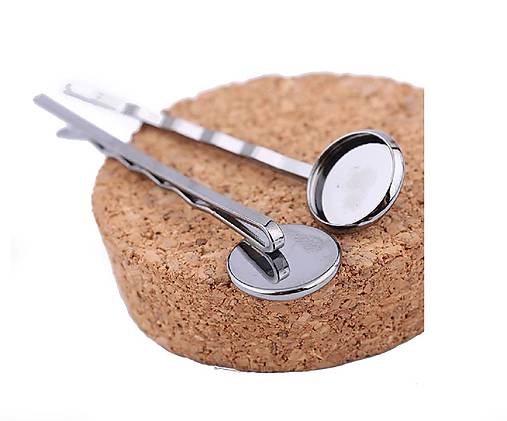Komponenty - Sponka s lôžkom 12 mm , 1 ks - 12237099_