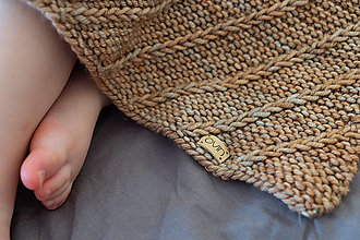Detský textil - Baby deka LEYA, do kočíka či postieľky, 100% merino - 12242059_