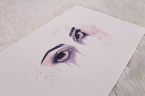 Obrazy - Art Print štúdia očí - 12242036_