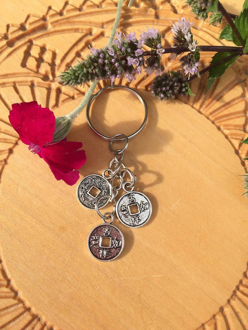 Kľúčenky - kľúčenka s mincami šťastia - 12248277_