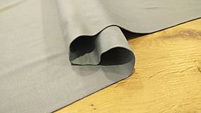 Textil - Úplet - Sivá - cena za 10 cm - 12252115_
