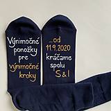 Ponožky, pančuchy, obuv - Maľované ponožky pre ženícha - 12252257_