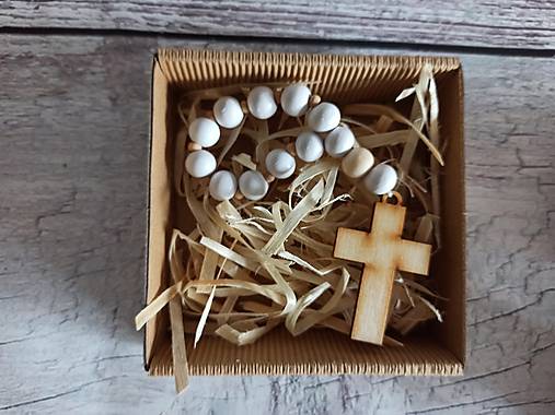 Detské doplnky - Ruženec drevený - 12254542_