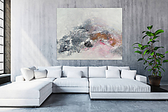 Obrazy - Pink garden, 150x120, abstraktný obraz - 12258835_