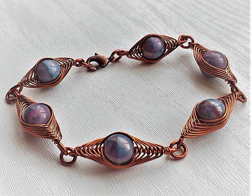 Náramky - Náramok MEDENÉ KLARISKY - 12261306_