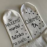 Pánske oblečenie - Maľované ponožky pre najlepšieho manžela a tatinka - 12262612_