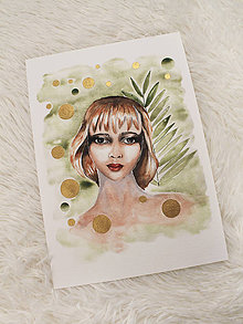 Obrazy - ART Print dievča v prírode - 12263946_