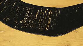 Galantéria - Ozdobná lemovka strapcová 200 mm - Čierna - 12266628_