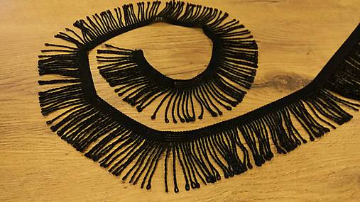 Galantéria - Ozdobná lemovka strapcová 60 mm - 12266603_