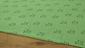 Textil - Gazovina s potlačou - cena za 10 centimetrov - 12270591_