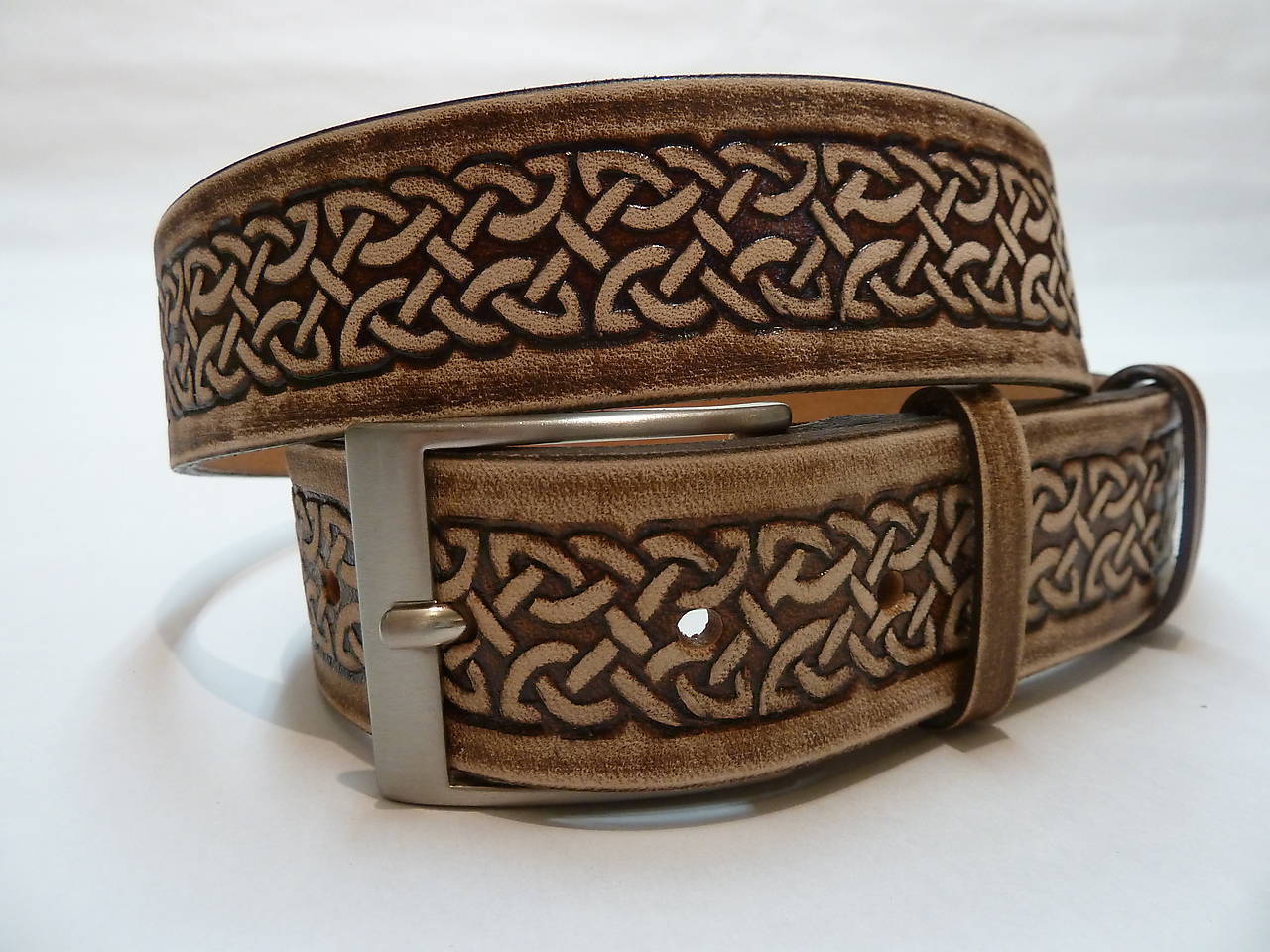 Kožený opasok - Ornament II