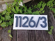 Tabuľky - Číslo na dom s podkladom (3 čísla) - 12273116_