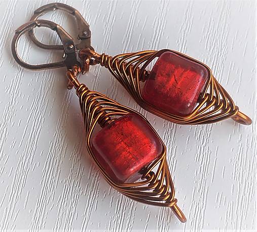 Náušnice - náušničky DRAČIE OČKÁ - 12271402_