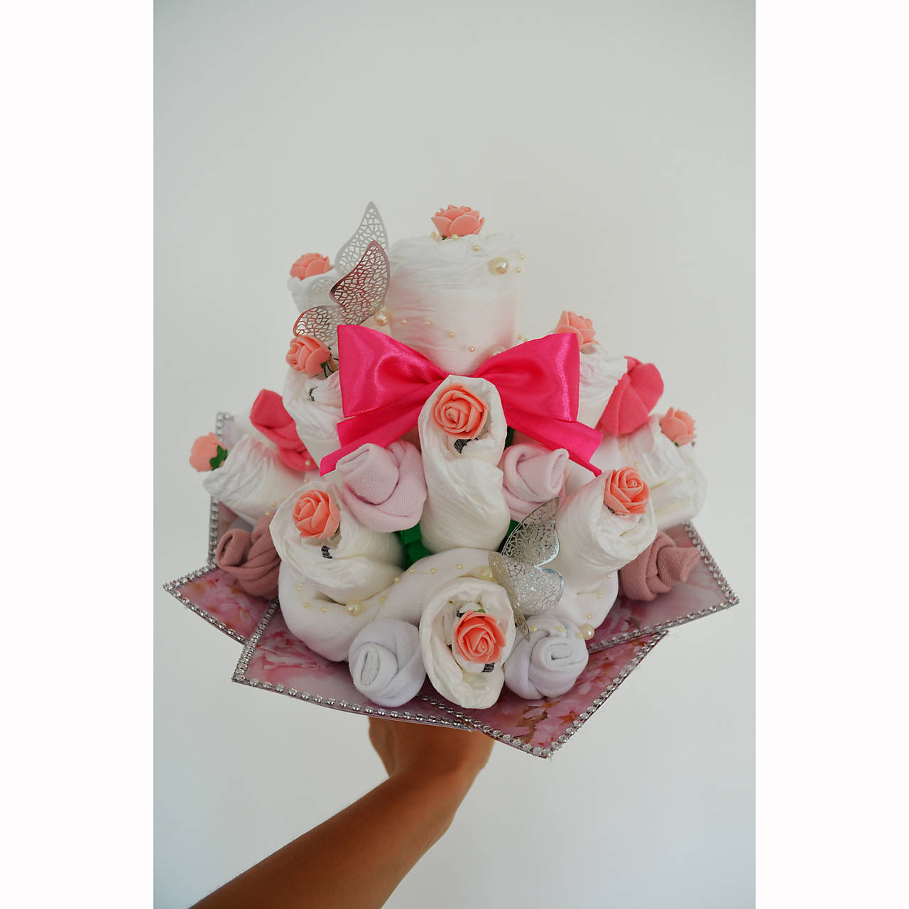 MIDI Plienková kytica (Veľkosť plienok č.6 (nad 15kg))