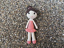 Hračky - Milá háčkovaná bábika - baletka - 25cm - 12275439_