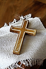 Dekorácie - Kríž drevený IV., 25cm - 12277572_