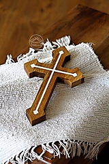 Dekorácie - Kríž drevený II., 25cm - 12277578_