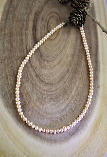Náhrdelníky - perly náhrdelník - pravá perla (riečna) - 12277342_