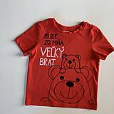 Detské oblečenie - Maľované tričko s nápisom “Bude zo mňa veľký brat” ( - 12277514_