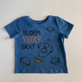 Detské oblečenie - Maľované tričko s nápisom “Bude zo mňa veľký brat” ( - 12277549_