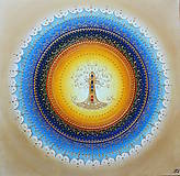 Mandala STROM ŽIVOTA (blue) 60 x 60