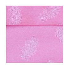 Textil - 100% bavlna-sýpkovina SULPA ružová s perkami š. 142 cm - 12283779_