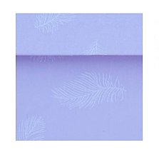 Textil - 100% bavlna-sýpkovina SULPA fialová s bielymi pierkami, š. 142 cm - 12283867_