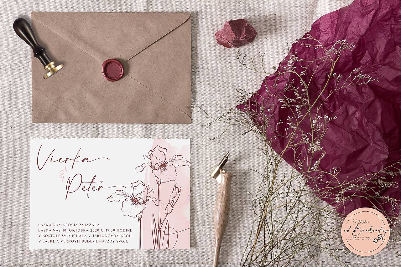 Svadobné oznámenie #B18