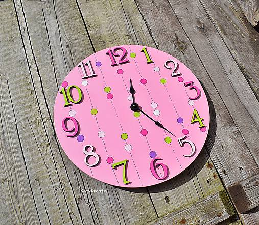 Hodiny - dievčenské hodiny - 12289318_