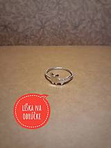 Prstene - minimalistický strieborný prsteň CUTE WILDNESS výpredaj len líščie uši skladom (LíšKA mini) - 12290061_