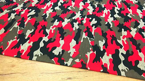 Textil - Teplákovina - Maskáč - Cena za 10 centimetrov (Maskáč II) - 12292883_