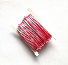 Galantéria - Nylonová šnúrka 1 mm lesklá - 10 m (35 - ružová svetlá) - 12294417_